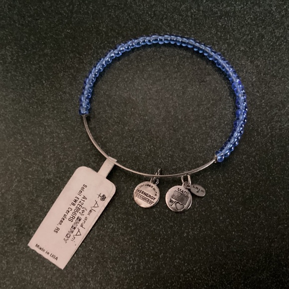Alex and Ani Expandable Wire Bracelet Soleil EWB, Cerulean, RS NWT - Picture 6 of 9